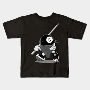 Action Pool Mascots Grey Colors Kids T-Shirt